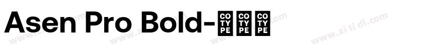 Asen Pro Bold字体转换